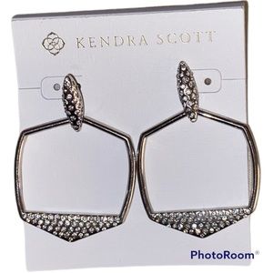 Kendra Scott Selena Open Frame Earrings Silver